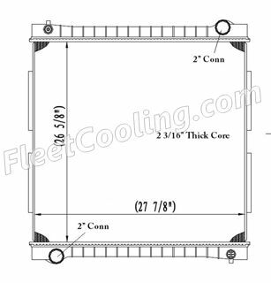 Picture of Ford / Sterling Radiator - Plastic Tank TR7100P