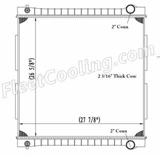 Picture of Ford / Sterling Radiator - Plastic Tank TR7102P