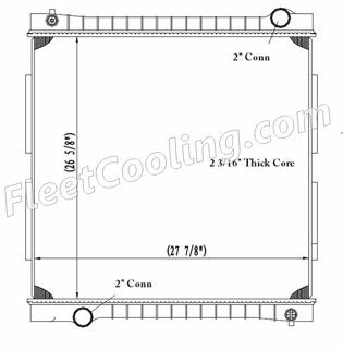 Picture of Ford / Sterling Radiator - Plastic Tank TR7105P