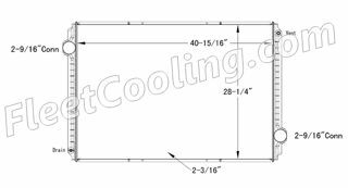 Picture of International Navistar Radiator - Plastic Tank TR7121P