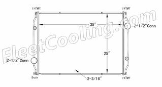 Picture of Volvo Radiator - Plastic Tank TR7125P