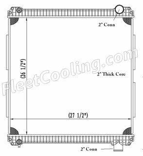 Picture of Ford / Sterling Radiator - Plastic Tank TR7154P