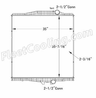 Picture of Volvo Radiator - Plastic Tank TR7161P