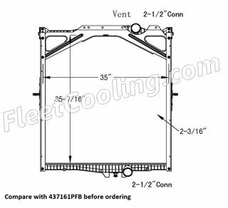 Picture of Volvo Radiator - Plastic Tank TR7161PF