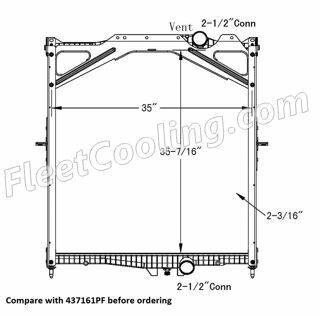 Picture of Volvo Radiator - Plastic Tank TR7161PFB