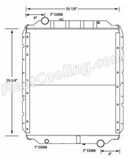 Picture of Blue Bird Radiator - Solder On Tank TR7181S