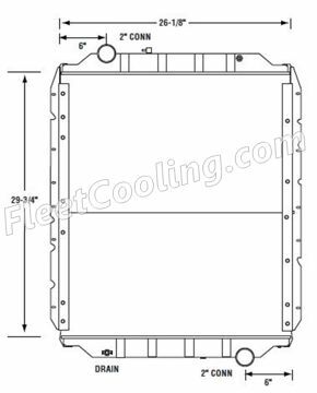 Picture of Blue Bird Radiator - Solder On Tank TR7182S