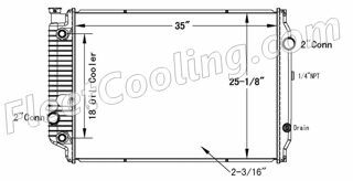 Picture of Advance Mixer, Oshkosh Radiator - Plastic Tank TR7184P