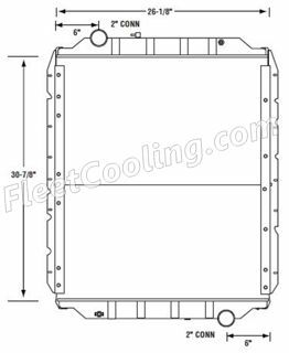 Picture of Blue Bird Radiator - Solder On Tank TR7186S