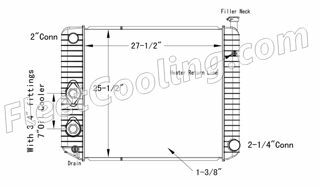 Picture of Chevrolet / GMC Radiator - Plastic Tank TR7189P