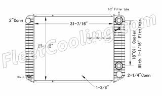 Picture of Chevrolet / GMC Radiator - Plastic Tank TR7190P