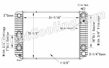 Picture of Chevrolet / GMC Radiator - Plastic Tank TR7191P