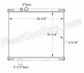 Picture of Mack Radiator - Plastic Tank TR7193P