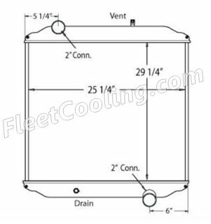 Picture of Ford / Sterling Radiator - All Aluminum TR7203A