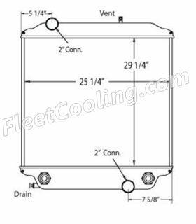 Picture of Ford / Sterling Radiator - All Aluminum TR7204A