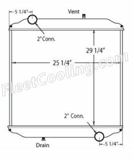 Picture of Ford / Sterling Radiator - All Aluminum TR7211A