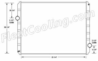 Picture of International Navistar Radiator - Solder On Tank TR7212S