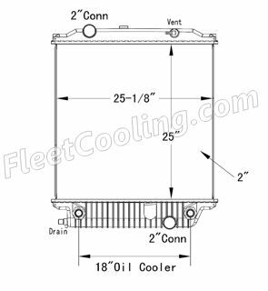 Picture of Blue Bird Radiator - Plastic Tank TR7217P