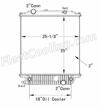 Picture of Blue Bird Radiator - Plastic Tank TR7217P