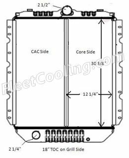 Picture of International Navistar Radiator - Solder On Tank TR7219S