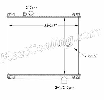 Picture of Mack Radiator - Plastic Tank TR7221P