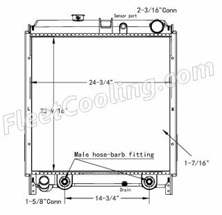 Picture of Hino Radiator - Plastic Tank TR7234P