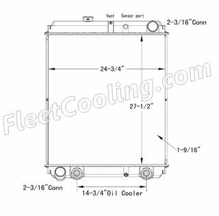 Picture of Hino Radiator - Plastic Tank TR7236P