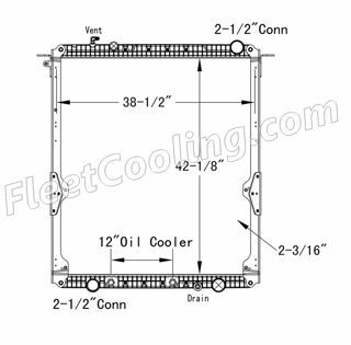 Picture of Freightliner Radiator - Plastic Tank TR7249PF