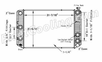 Picture of Chevrolet / GMC Radiator - Plastic Tank TR7268P