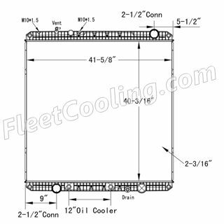 Picture of Freightliner Radiator - Plastic Tank TR7269P