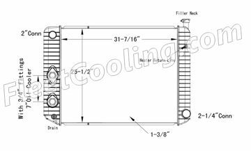 Picture of Chevrolet / GMC Radiator - Plastic Tank TR7270P