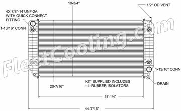 Picture of Chevrolet / GMC Radiator - Plastic Tank TR7274P