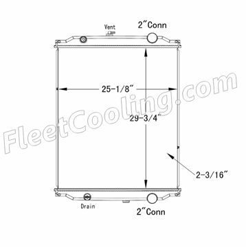 Picture of Blue Bird Radiator - Plastic Tank TR7284P