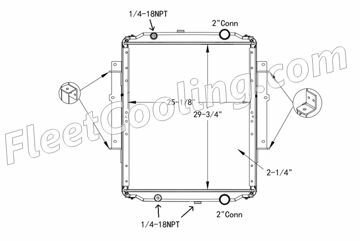 Picture of Blue Bird Radiator - Plastic Tank TR7284PF