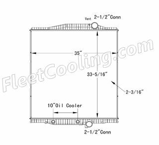 Picture of Volvo Radiator - Plastic Tank TR7288P