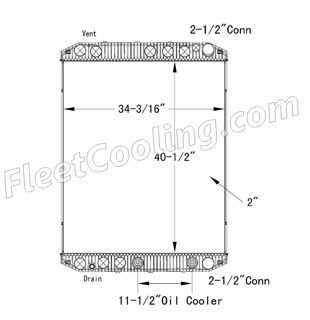 Picture of Volvo Radiator - Plastic Tank TR7291P