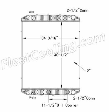 Picture of Volvo Radiator - Plastic Tank TR7291P