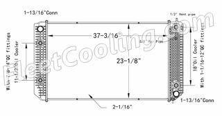 Picture of Chevrolet / GMC Radiator - Plastic Tank TR7294P