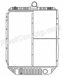 Picture of International Navistar Radiator - Solder On Tank TR7300S