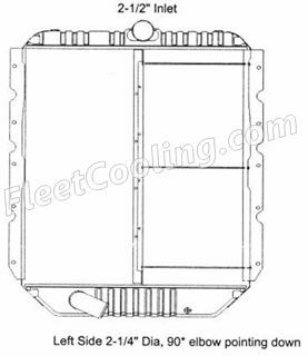 Picture of International Navistar Radiator - Solder On Tank TR7303S