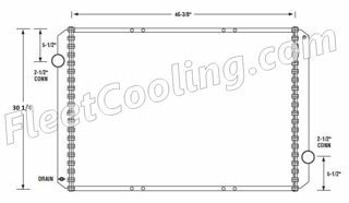 Picture of International Navistar Radiator - Solder On Tank TR7304S