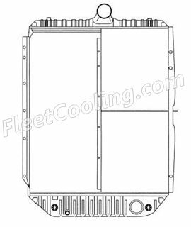 Picture of International Navistar Radiator - Solder On Tank TR7305S