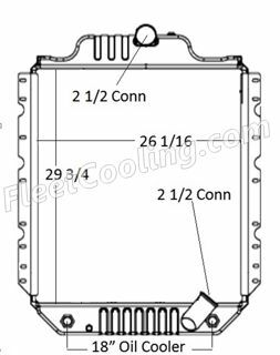 Picture of International Navistar Radiator - Solder On Tank TR7308S
