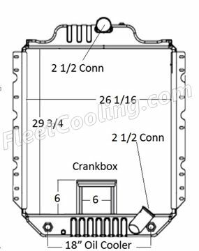 Picture of International Navistar Radiator - Solder On Tank TR7309S