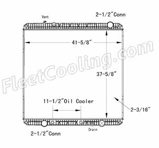 Picture of Western Star Radiator - Plastic Tank TR7315P