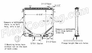 Picture of Freightliner Radiator - Plastic Tank TR7316PF