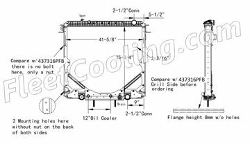 Picture of Freightliner Radiator - Plastic Tank TR7316PF