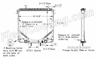 Picture of Freightliner Radiator - Plastic Tank TR7316PFB