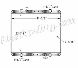 Picture of Western Star Radiator - Plastic Tank TR7318P