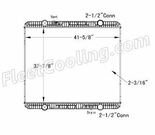 Picture of Western Star Radiator - Plastic Tank TR7319P